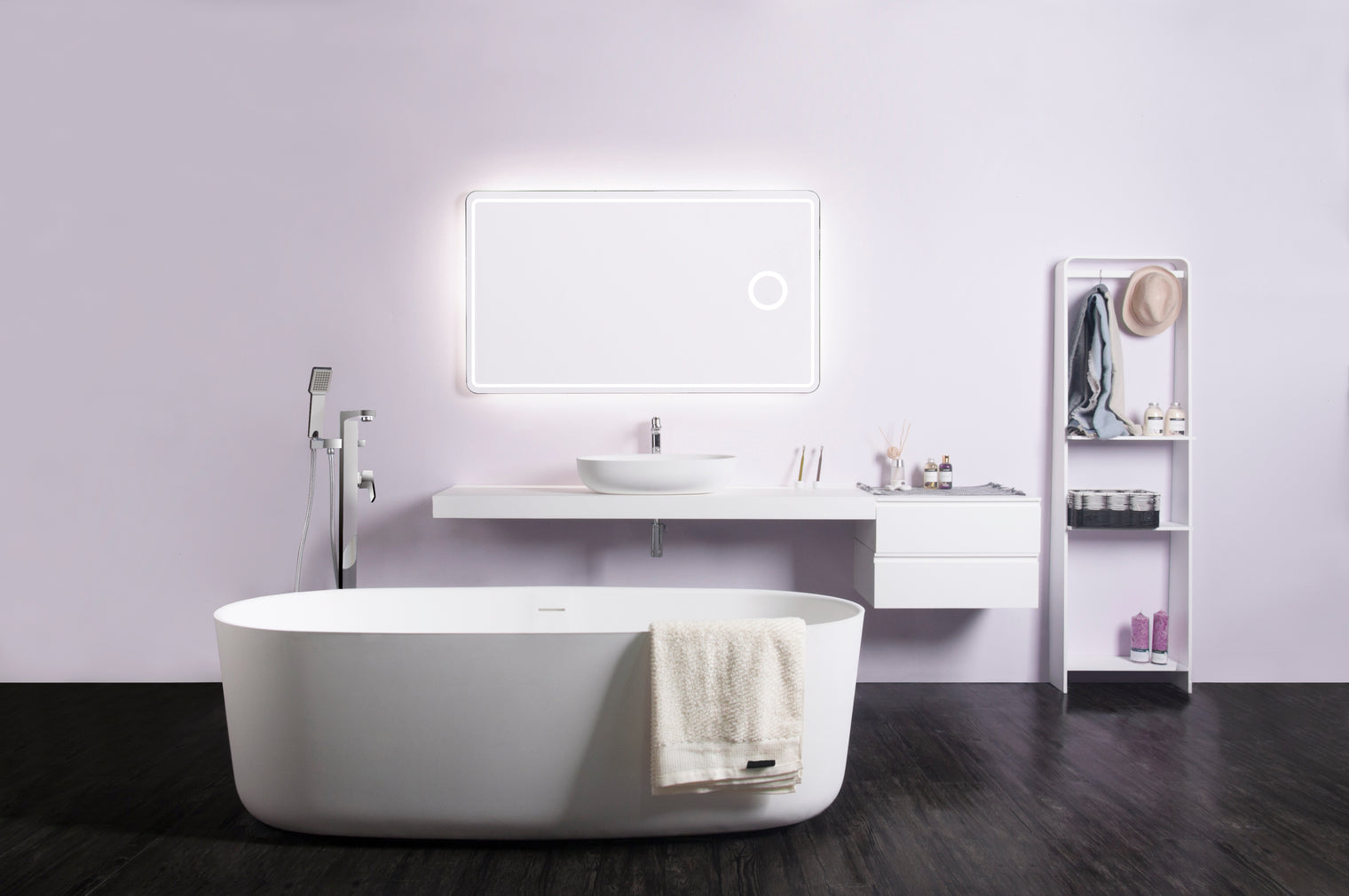 CIRQUE 202 Ladder Shelf-8050 Solid Surfaces Home-INFINITE-訂造洗手盆,浴室翻新, small size bathtubs, custom-made bathtub HK,freestanding bathtub Hong Kong, 獨立式 浴缸 香港, premium bathtub brands HK, Where to buy bathtubs in Hong Kong, best custom bathroom furniture HK, Infinite Bath, Infinite浴缸, Cloakroom,Vanities, Mirrors,Bathroom Furniture, 浴室裝修,浴室 櫃 訂造