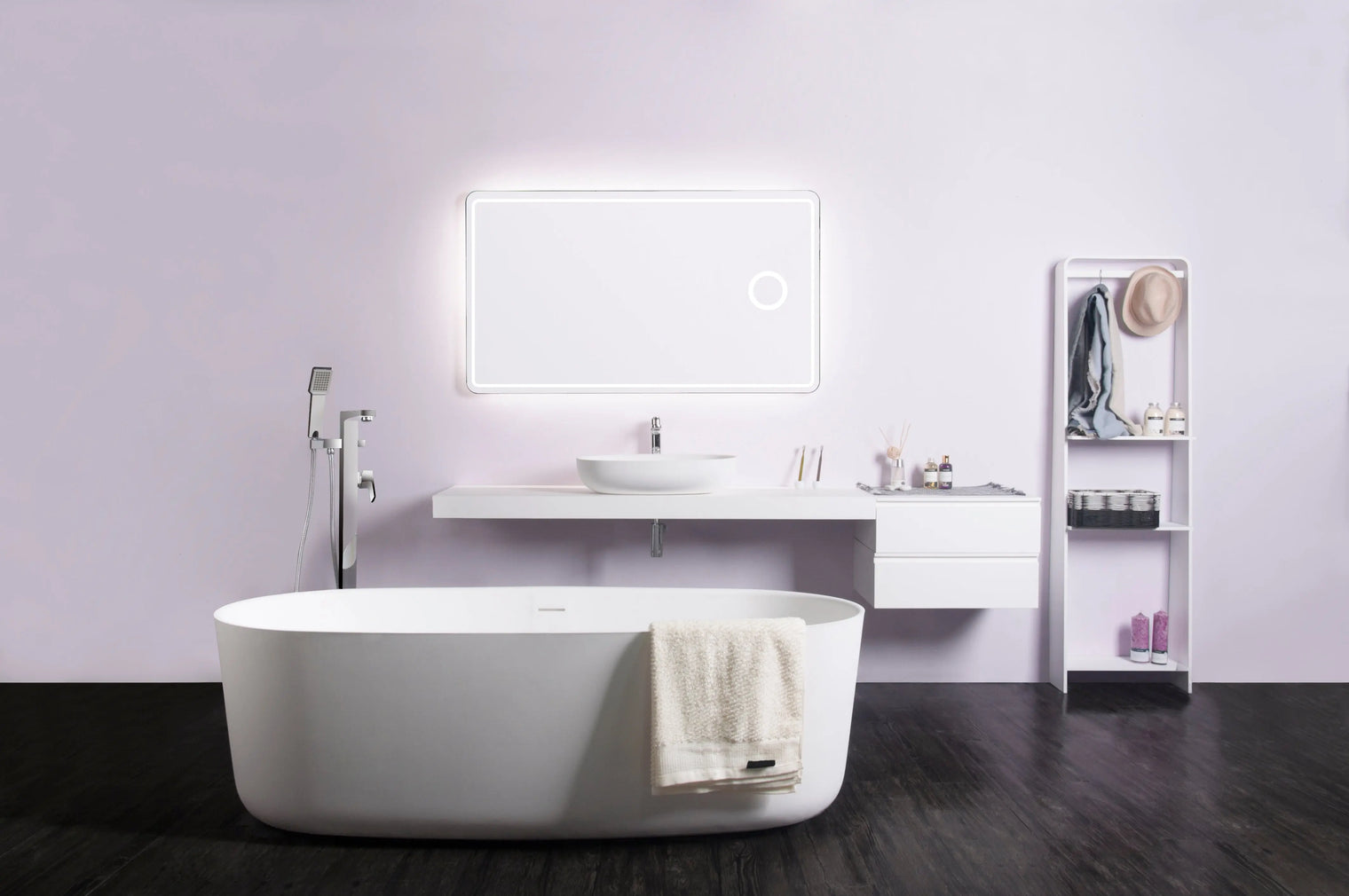 CIRQUE 202 Ladder Shelf-8050 Solid Surfaces Home-INFINITE-訂造洗手盆,浴室翻新, small size bathtubs, custom-made bathtub HK,freestanding bathtub Hong Kong, 獨立式 浴缸 香港, premium bathtub brands HK, Where to buy bathtubs in Hong Kong, best custom bathroom furniture HK, Infinite Bath, Infinite浴缸, Cloakroom,Vanities, Mirrors,Bathroom Furniture, 浴室裝修,浴室 櫃 訂造
