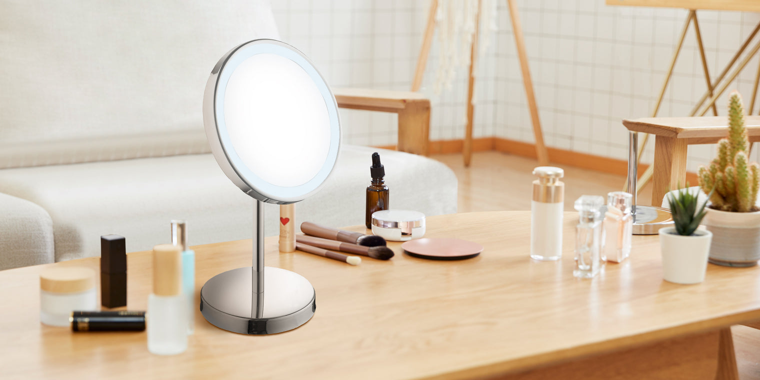 LUGO Table Top-Cosmetic Mirrors-LUGO Table Top-Cosmetic Mirrors-Smart bathroom Hong Kong, Smart mirror toilet, LED bathroom mirror, Smart mirror with light, High-tech toilet mirror, Smart vanity mirror, Mirror with LED lighting, Modern toilet mirror, Smart makeup mirror, Mirror with built-in lights, Smart mirror for bathroom, Luxury bathroom mirror, Digital mirror Hong Kong, Smart home bathroom accessories,智能浴室 香港, 智能廁所鏡, LED 浴室鏡, 智能鏡帶燈, 高科技廁所鏡, 智能化妝鏡, 鏡子帶LED燈, 內置燈光鏡子, 浴室智能鏡, 豪華浴室鏡, 數碼鏡子 香港, 智能家居浴室配件, Infin
