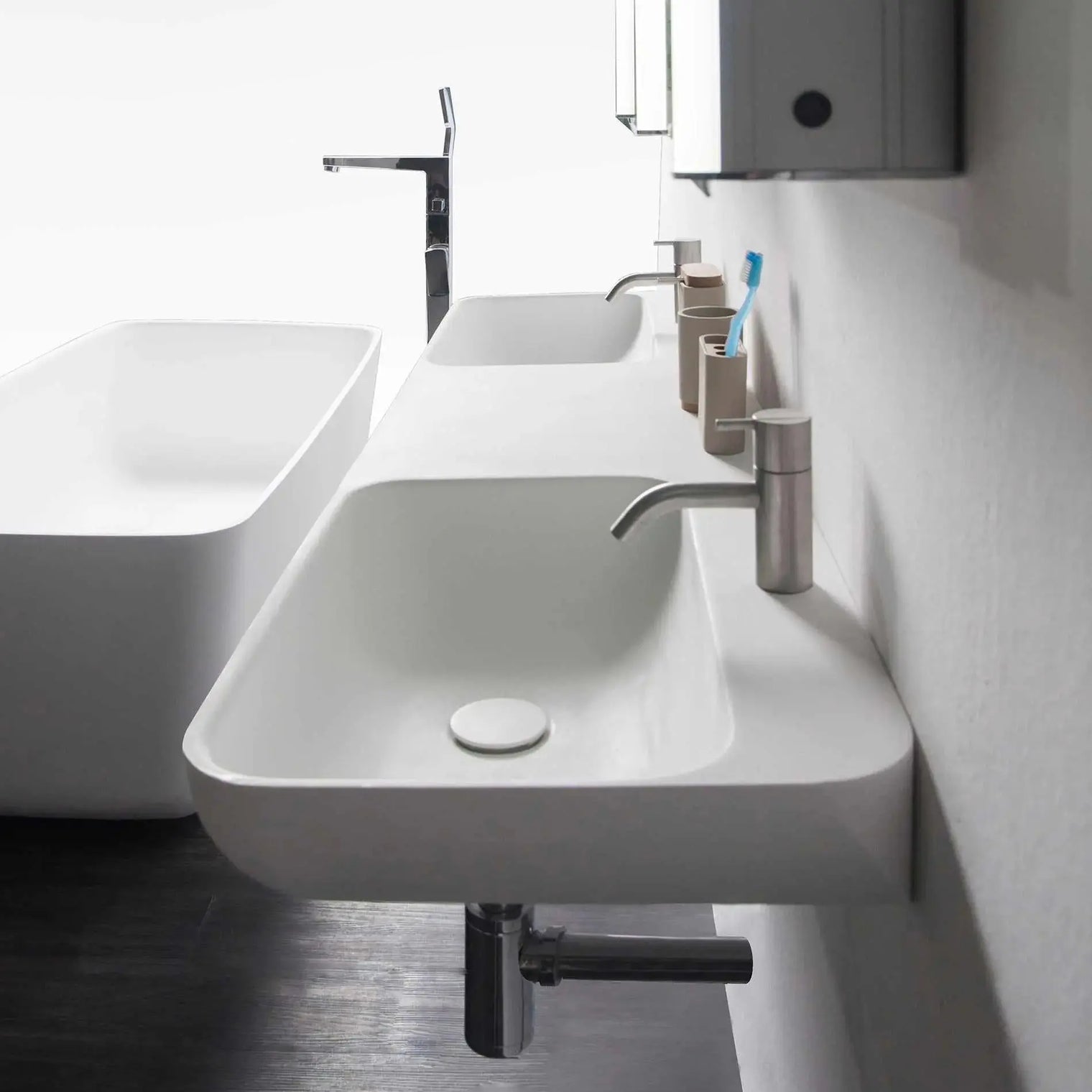 Niagara WM 150DB-WALL MOUNT WASHBASINS-訂造一體無縫洗手盆,Tailor made Washbasins,waterbasin hk, 浴室物料,浴室裝修,訂造洗手盆,浴室翻新,Bathroomware ,Bespoke bathroom,浴室配件,訂造浴室潔具,訂造浴室傢俬,香港 浴室設計 公司,best custom bathroom furniture HK, Infinite Bath
