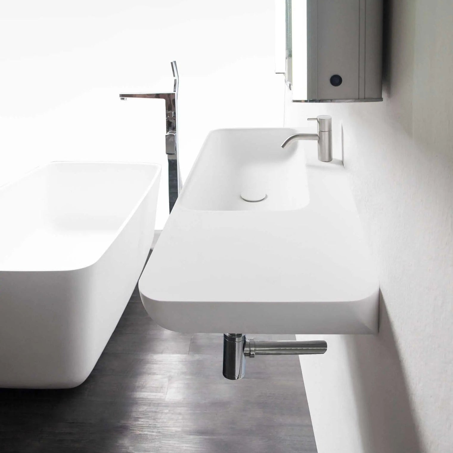 Niagara WM 90L-WALL MOUNT WASHBASINS-訂造一體無縫洗手盆,Tailor made Washbasins,waterbasin hk, 浴室物料,浴室裝修,訂造洗手盆,浴室翻新,Bathroomware ,Bespoke bathroom,浴室配件,訂造浴室潔具,訂造浴室傢俬,香港 浴室設計 公司,best custom bathroom furniture HK, Infinite Bath