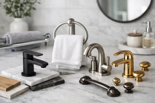 How to Match Bathroom Hardware Finishes in Style