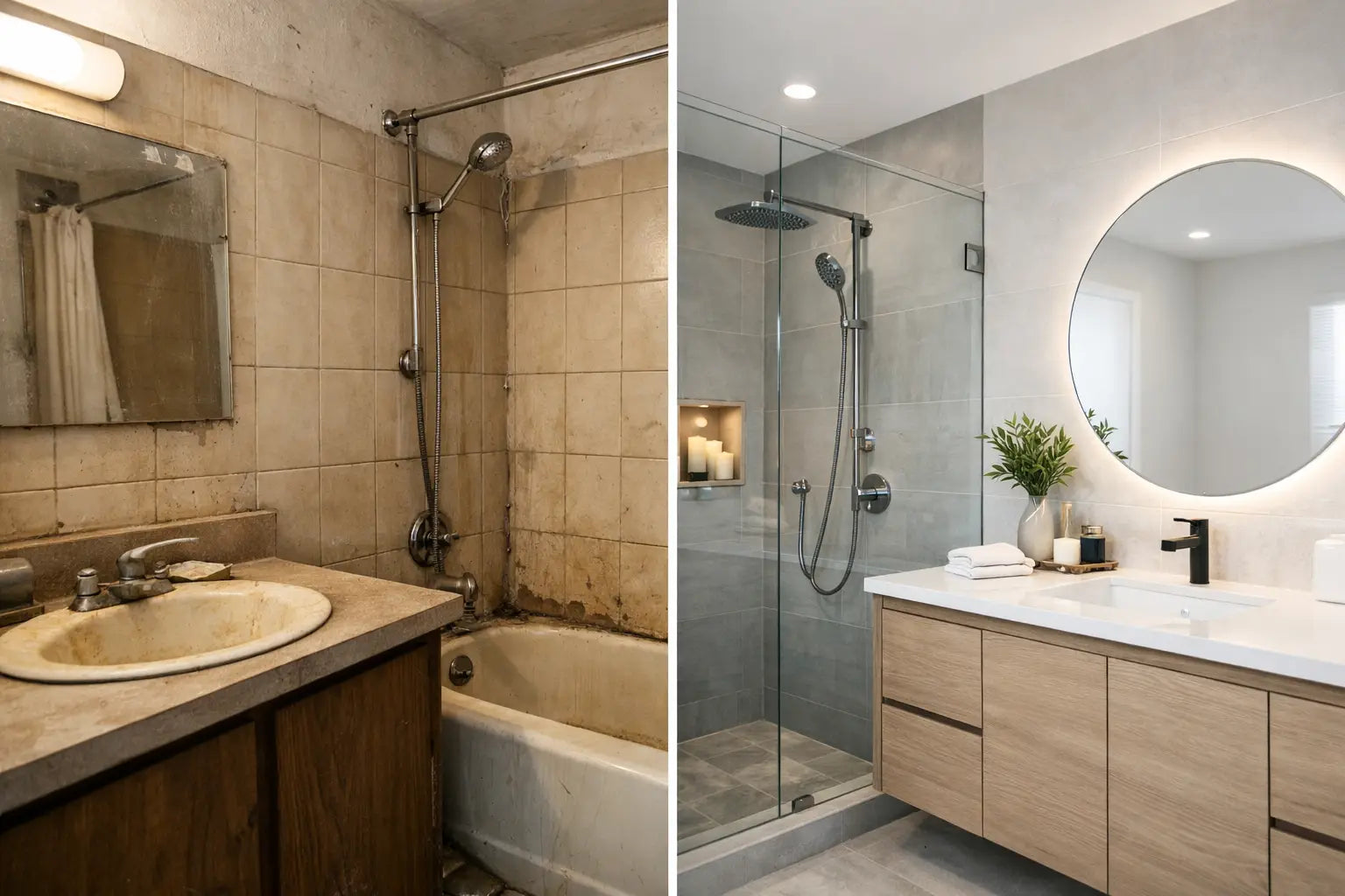 Bathroom Before and After Examples That Endure