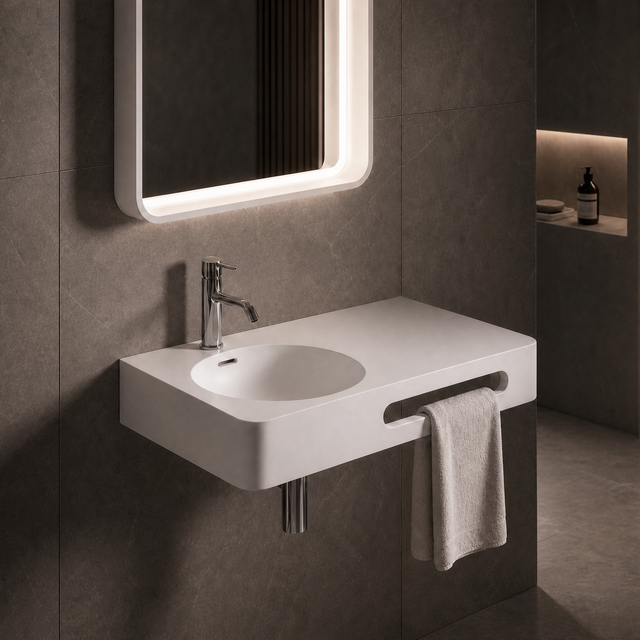 Cirque WM Basin 75L with Towel Bar