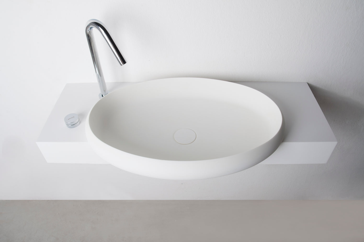 Ardea Semi-Recess Basin (Oval)-WALL MOUNT WASHBASINS-INFINITE-訂造洗手盆,浴室翻新, small size bathtubs, custom-made bathtub HK,freestanding bathtub Hong Kong, 獨立式 浴缸 香港, premium bathtub brands HK, Where to buy bathtubs in Hong Kong, best custom bathroom furniture HK, Infinite Bath, Infinite浴缸, Cloakroom,Vanities, Mirrors,Bathroom Furniture, 浴室裝修,浴室 櫃 訂造