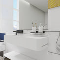 ELEMENTS Wall-Mount Washbasins Bowl on Left INFINITE BATH