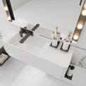 ELEMENTS Wall-Mount Washbasins Bowl on Left INFINITE BATH