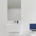 ELEMENTS Wall-Mount Washbasins Bowl on right w/towel bar INFINITE BATH