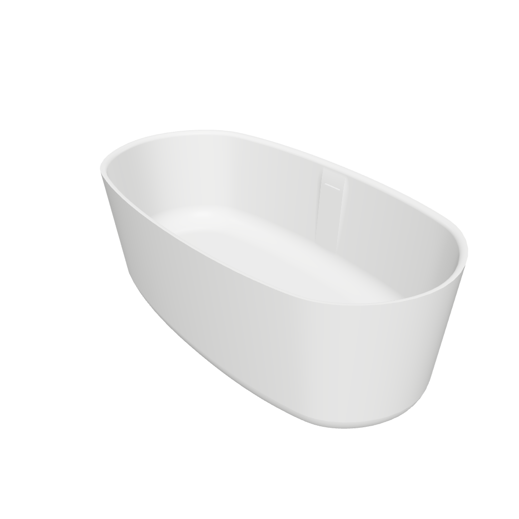 Niagara (Oval) 148 Freestanding Designer Solid Surfaces Oval Bathtub Niagara系列1米4鵝蛋型人造石設計師獨立式浴缸採用特別溢水設計