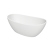 Erba 169 Freestanding Solid Surfaces Egg Bathtub Erba系列1米6蛋型人造石獨立式大浴缸採用特別溢水設計