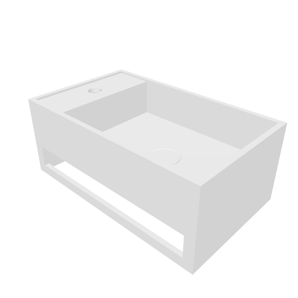 INFINITE | Pure WM 50R | Wall Mount Washbasin | INFINITE Solid Surfaces