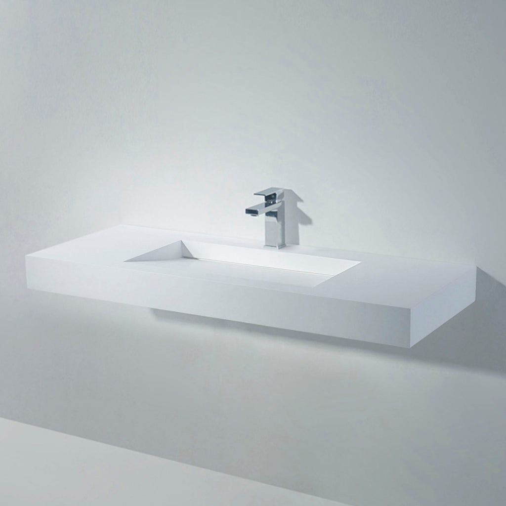 INFINITE | Minerva WM 120 | Wall Mount Washbasin | INFINITE Solid Surfaces