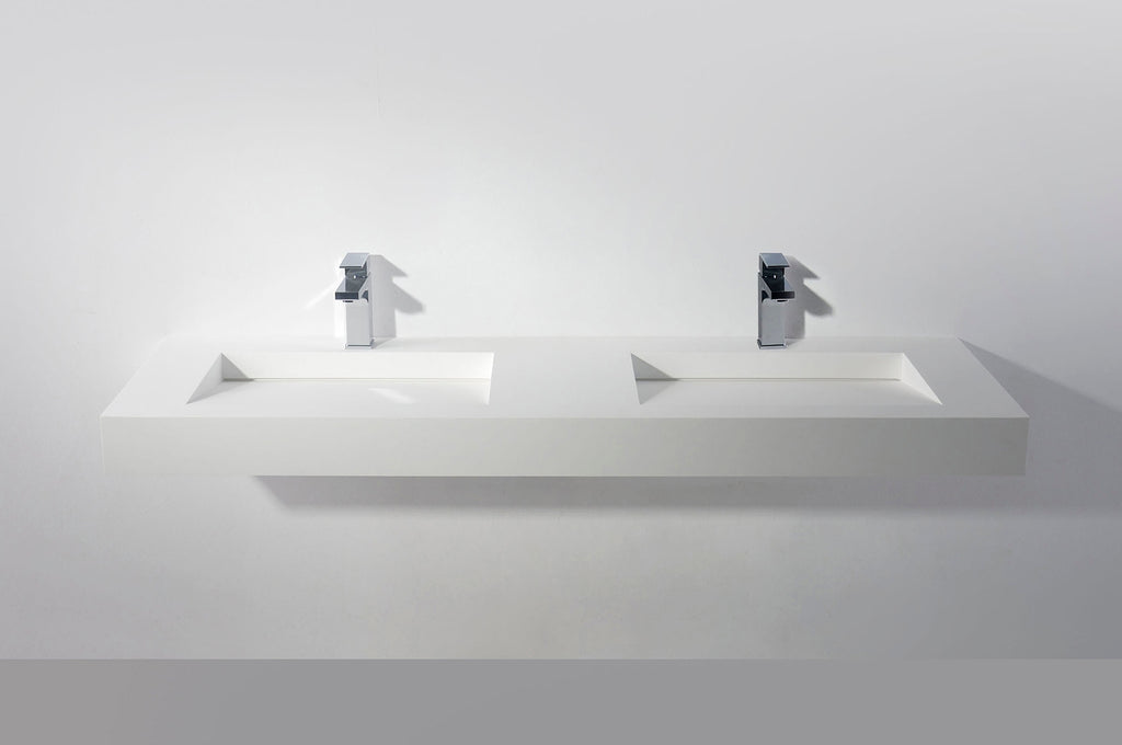 INFINITE | Minerva WM 150DB | Wall Mount Washbasin | INFINITE Solid Surfaces