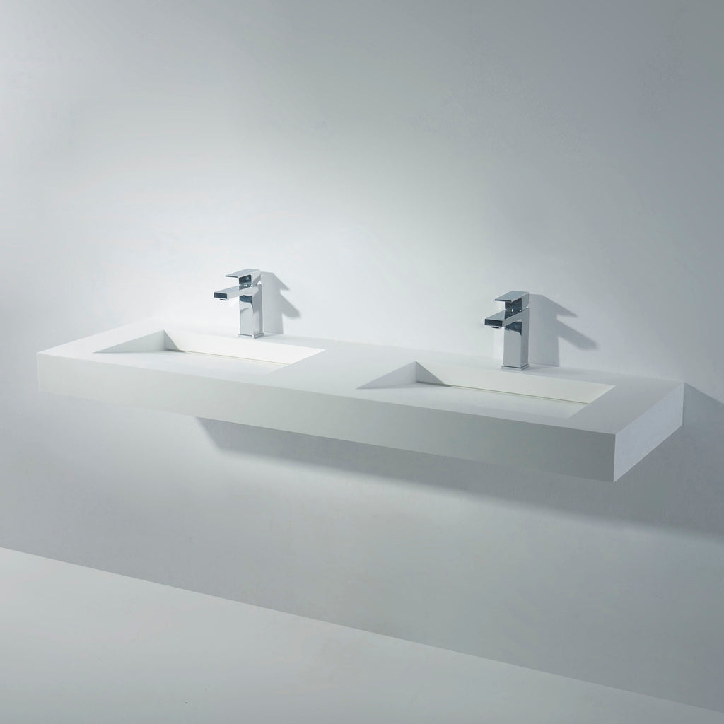 INFINITE | Minerva WM 150DB | Wall Mount Washbasin | INFINITE Solid Surfaces