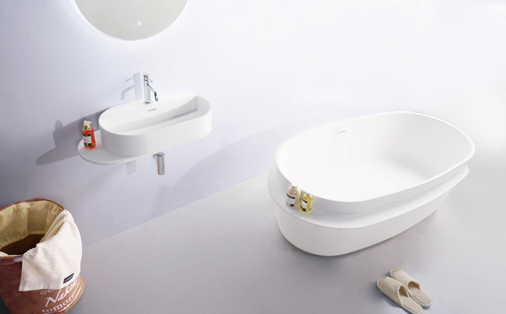 INFINITE | Captop 8.0 Wall Mount Washbasin | INFINITE Solid Surfaces