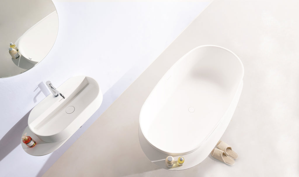 INFINITE | Captop 8.0 Wall Mount Washbasin | INFINITE Solid Surfaces