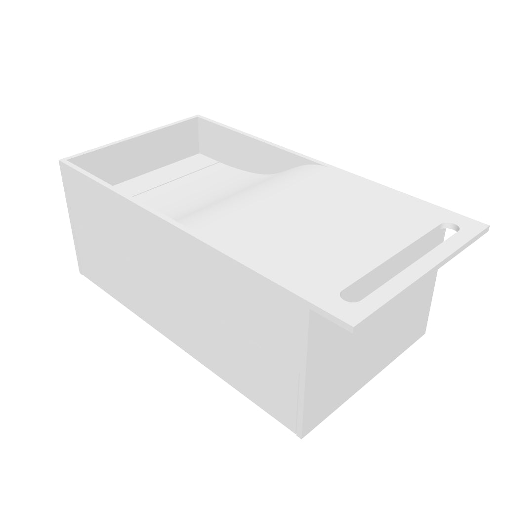 INFINITE | Christianssand WM 80L with Drawer | Wall Mount Washbasin | INFINITE Solid Surfaces