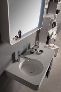 Cirque WM 90L-WALL MOUNT WASHBASINS-訂造一體無縫洗手盆,Tailor made Washbasins,waterbasin hk, 浴室物料,浴室裝修,訂造洗手盆,浴室翻新,Bathroomware ,Bespoke bathroom,浴室配件,訂造浴室潔具,訂造浴室傢俬,香港 浴室設計 公司,best custom bathroom furniture HK, Infinite Bath