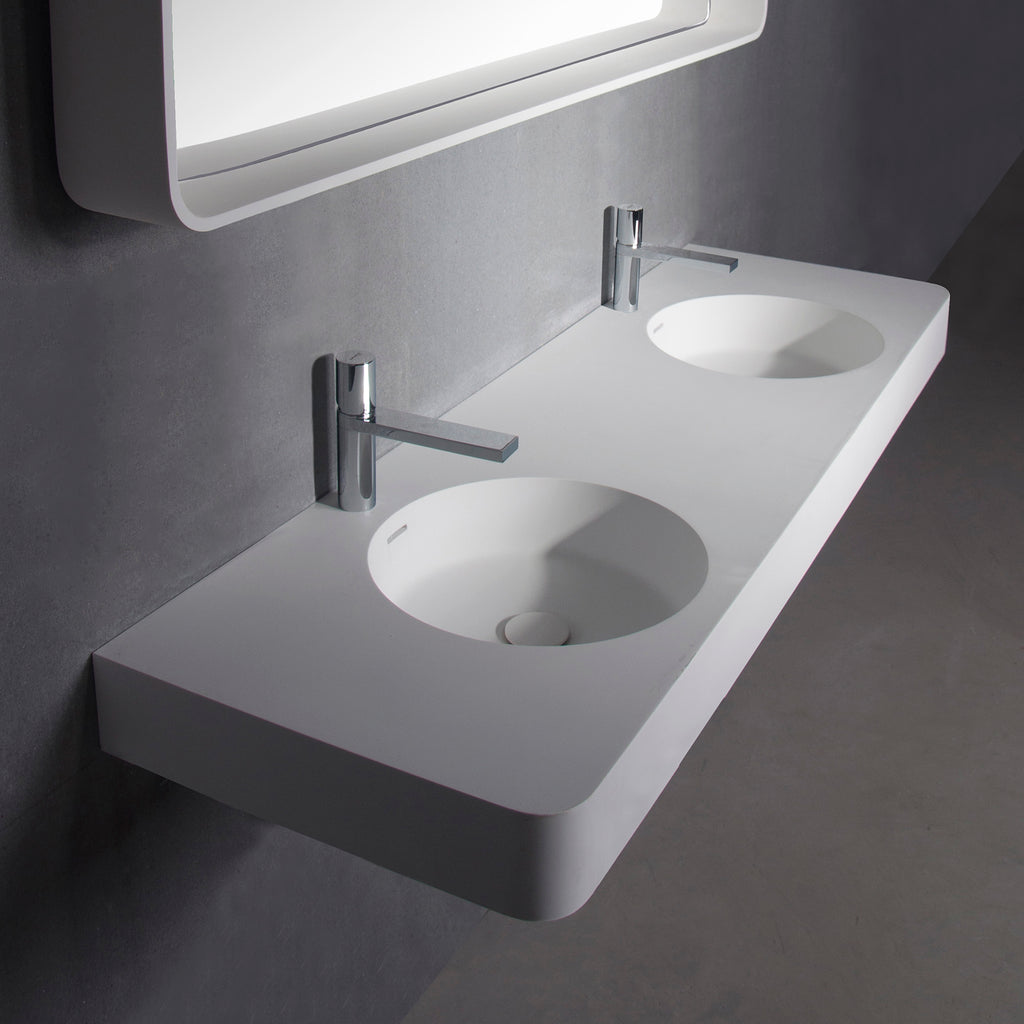 INFINITE | Cirque WM 150DB | Wall Mount Washbasin | INFINITE Solid Surfaces