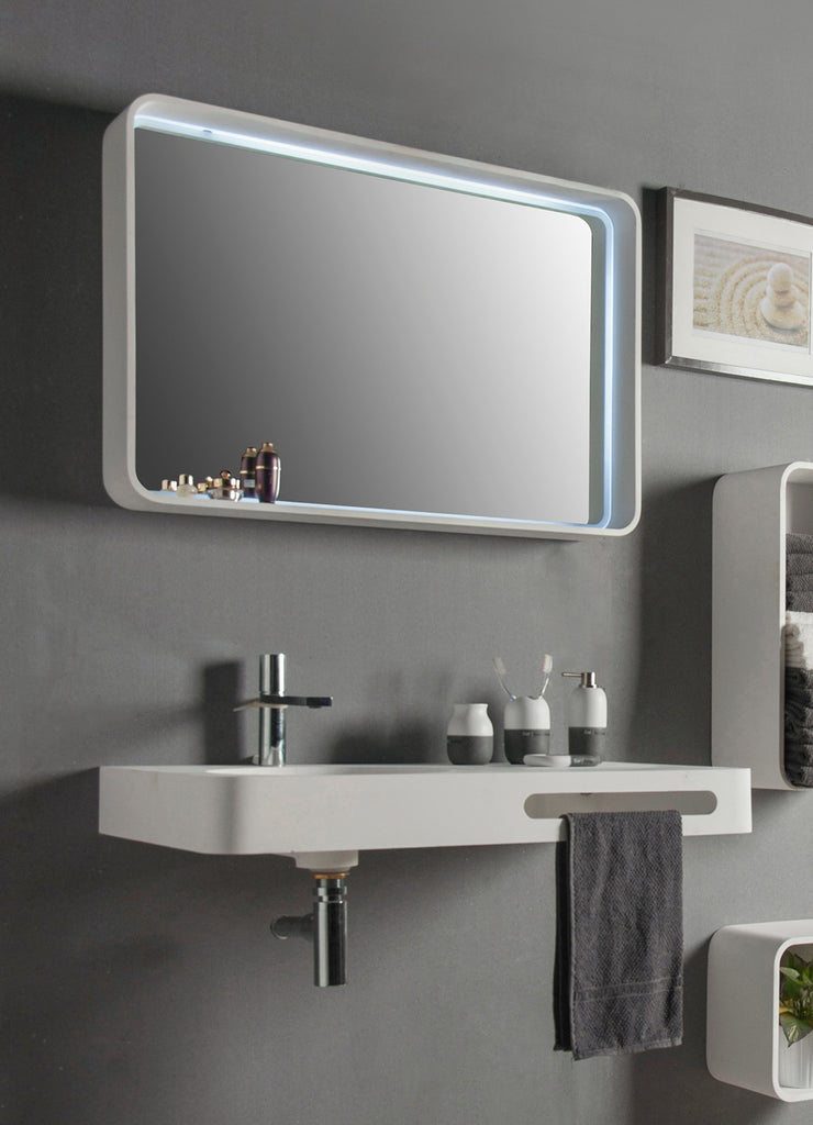 INFINITE | Cirque WM 75L | Wall Mount Washbasin | INFINITE Solid Surfaces