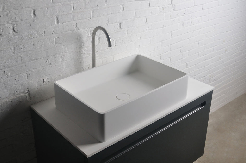 INFINITE | Bologna RR 60 Overcounter Washbasin | INFINITE Solid Surfaces