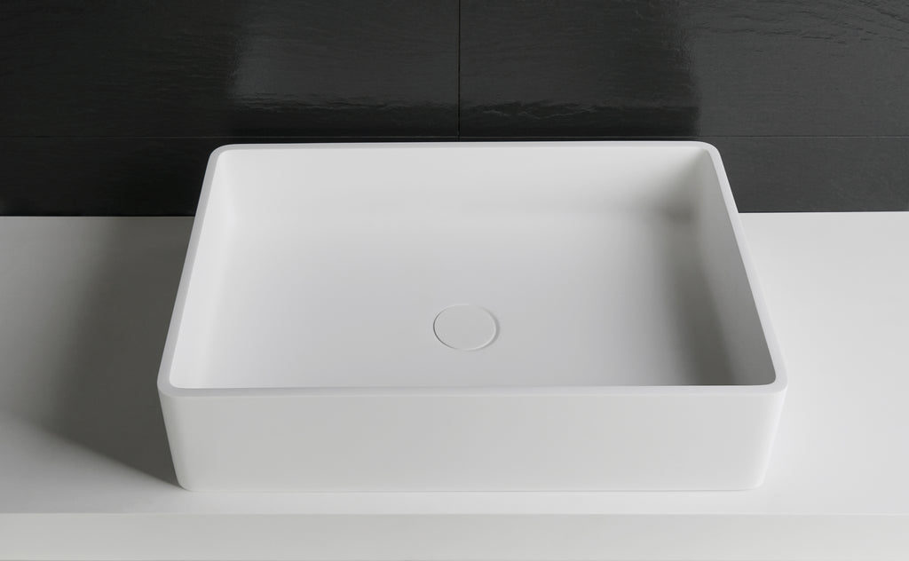 INFINITE | Bologna RR 60 Overcounter Washbasin | INFINITE Solid Surfaces
