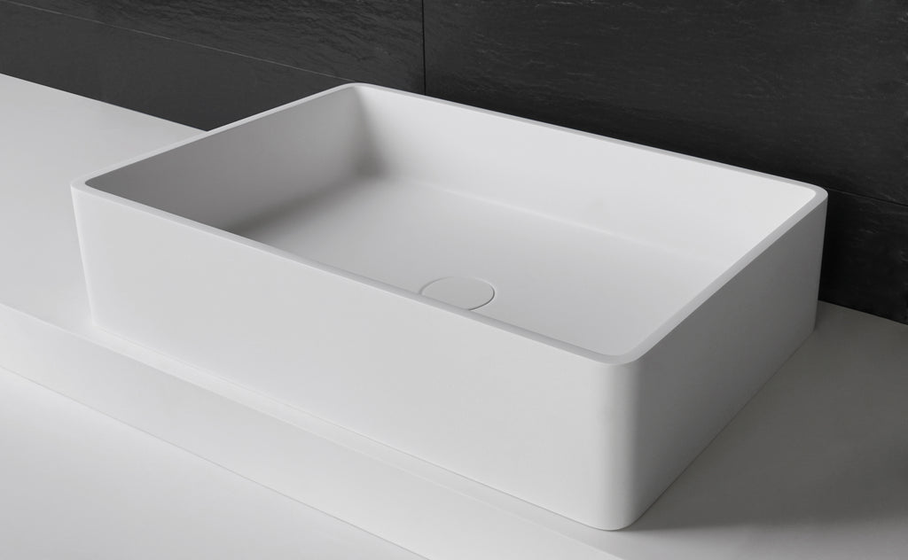 INFINITE | Bologna RR 60 Overcounter Washbasin | INFINITE Solid Surfaces