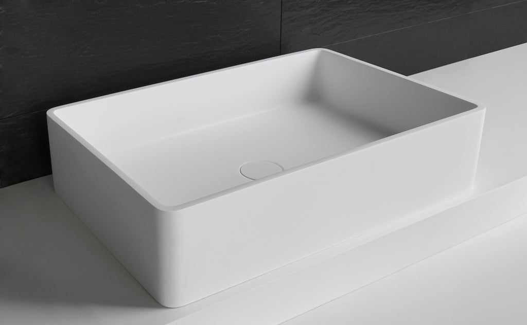 INFINITE | Bologna RR 60 Overcounter Washbasin | INFINITE Solid Surfaces