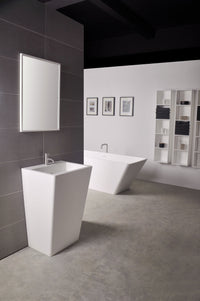 Salina P 55-PEDESTAL WASHBASINS-訂造一體無縫洗手盆,Tailor made Washbasins,waterbasin hk, 浴室物料,浴室裝修,訂造洗手盆,浴室翻新,Bathroomware ,Bespoke bathroom,浴室配件,訂造浴室潔具,訂造浴室傢俬,香港 浴室設計 公司,best custom bathroom furniture HK, Infinite Bath
