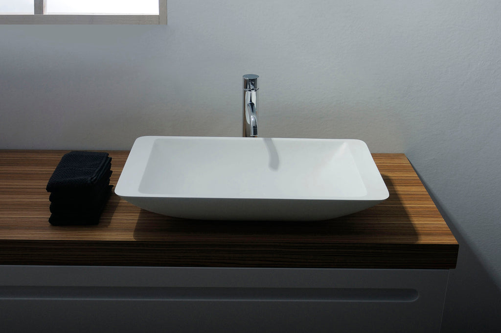 INFINITE | Bari RR 80 Overcounter Washbasin | INFINITE Solid Surfaces