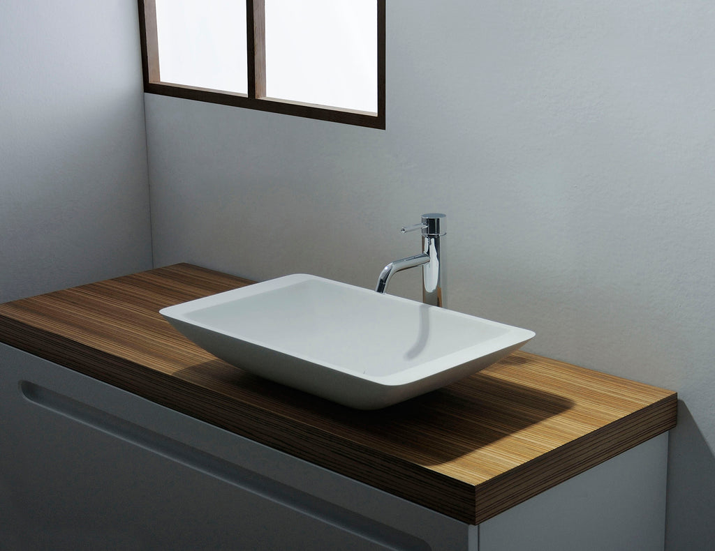 INFINITE | Bari RR 80 Overcounter Washbasin | INFINITE Solid Surfaces