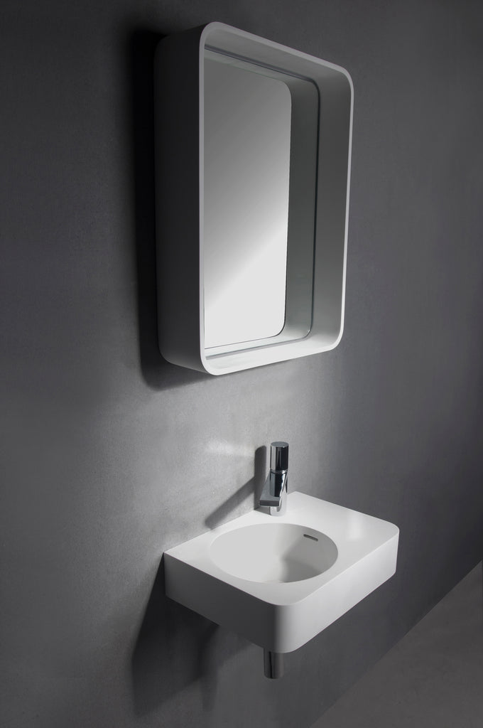 INFINITE | Cirque WM 45L | Wall Mount Washbasin | INFINITE Solid Surfaces