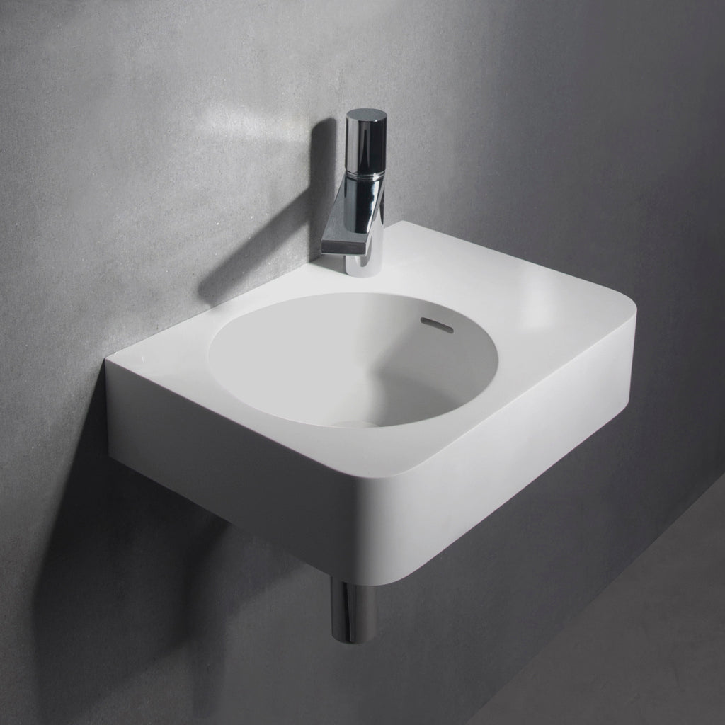 INFINITE | Cirque WM 45L | Wall Mount Washbasin | INFINITE Solid Surfaces