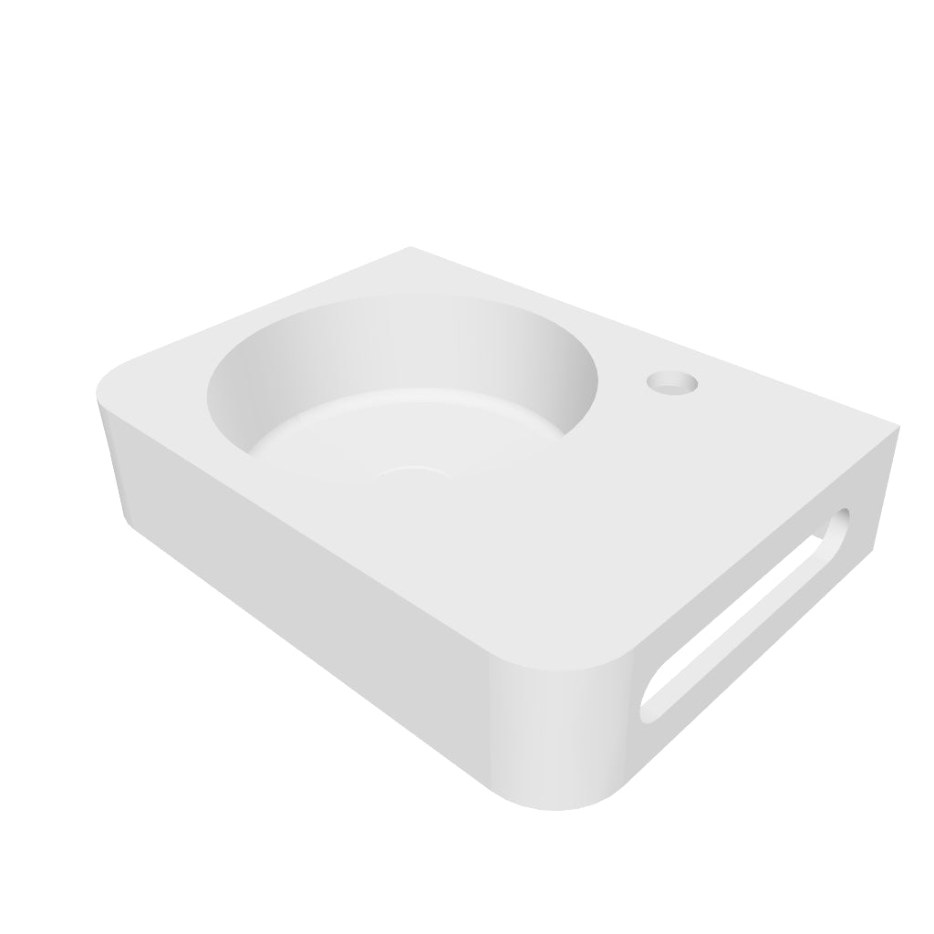 INFINITE | Cirque WM 45L | Wall Mount Washbasin | INFINITE Solid Surfaces