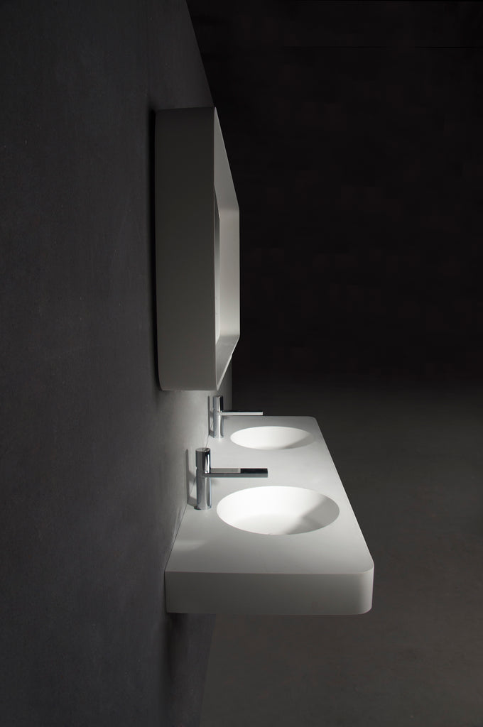 INFINITE | Cirque WM 150DB | Wall Mount Washbasin | INFINITE Solid Surfaces