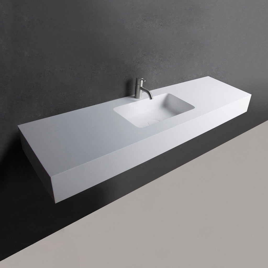 INFINITE | Vesta WM 120 | Wall Mount Washbasin | INFINITE Solid Surfaces