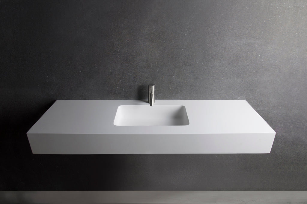 INFINITE | Vesta WM 120 | Wall Mount Washbasin | INFINITE Solid Surfaces