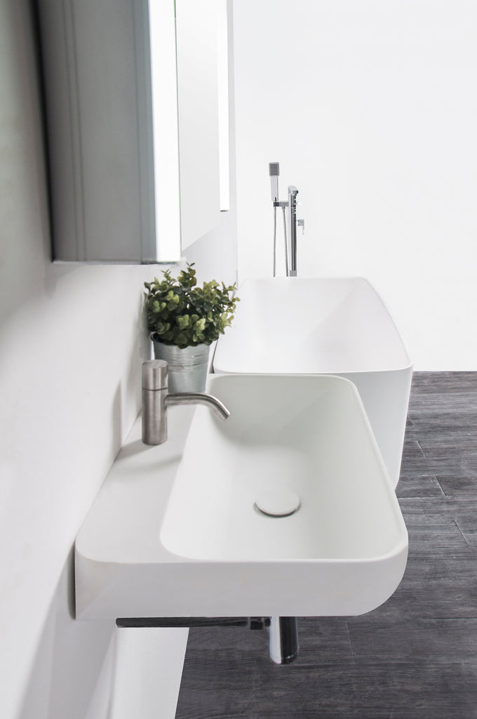 INFINITE | Niagara WM 60 | Wall Mount Washbasin | INFINITE Solid Surfaces