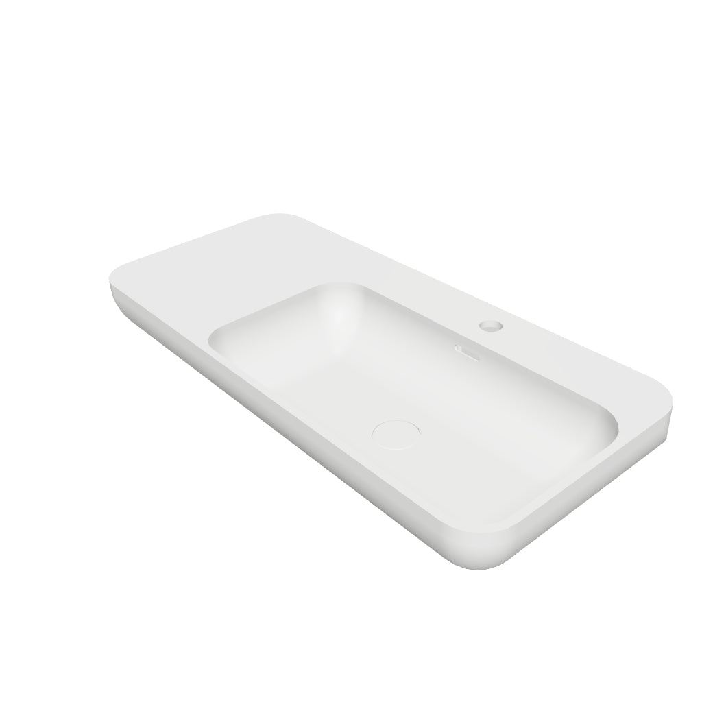 INFINITE | Niagara WM 90R | Wall Mount Washbasin | INFINITE Solid Surfaces