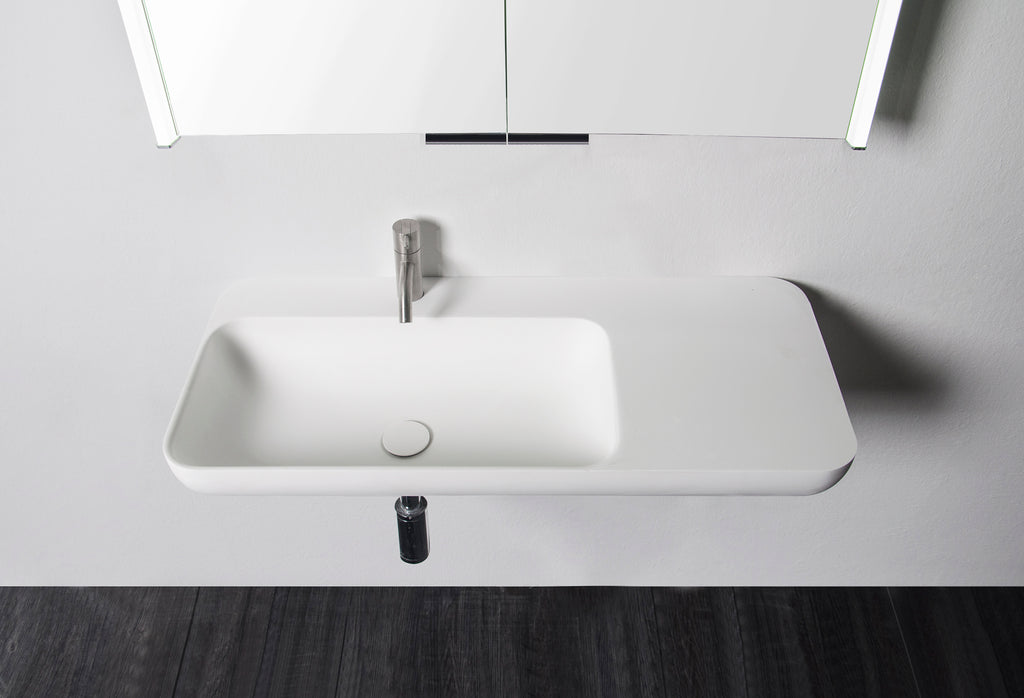 INFINITE | Niagara WM 90L | Wall Mount Washbasin | INFINITE Solid Surfaces