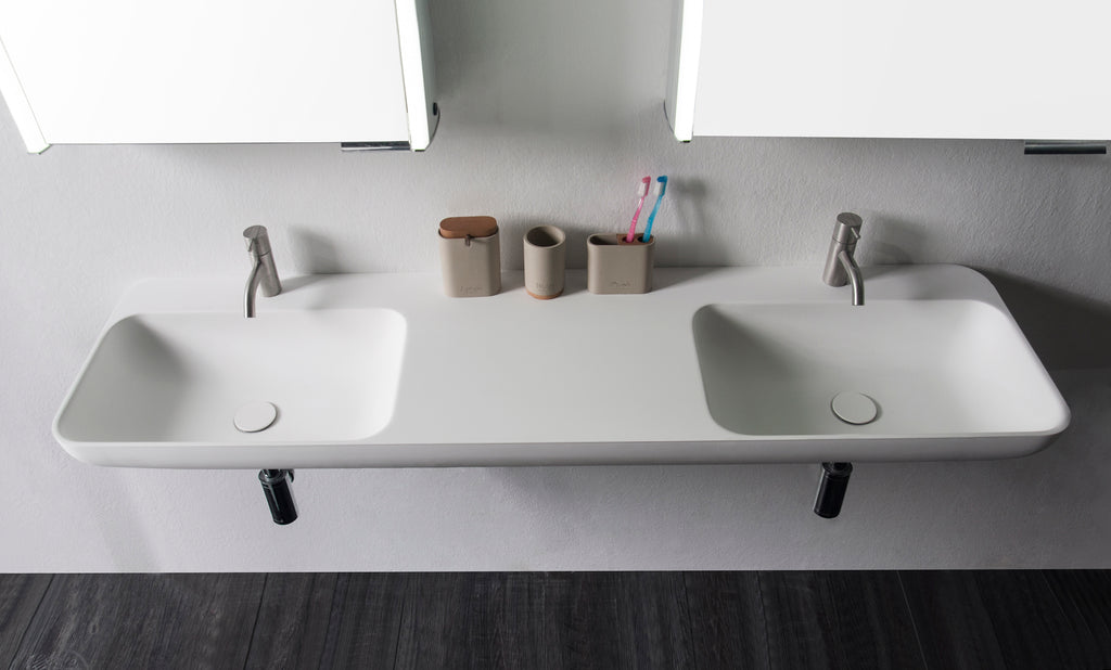 INFINITE | Niagara WM 150DB | Wall Mount Washbasin | INFINITE Solid Surfaces