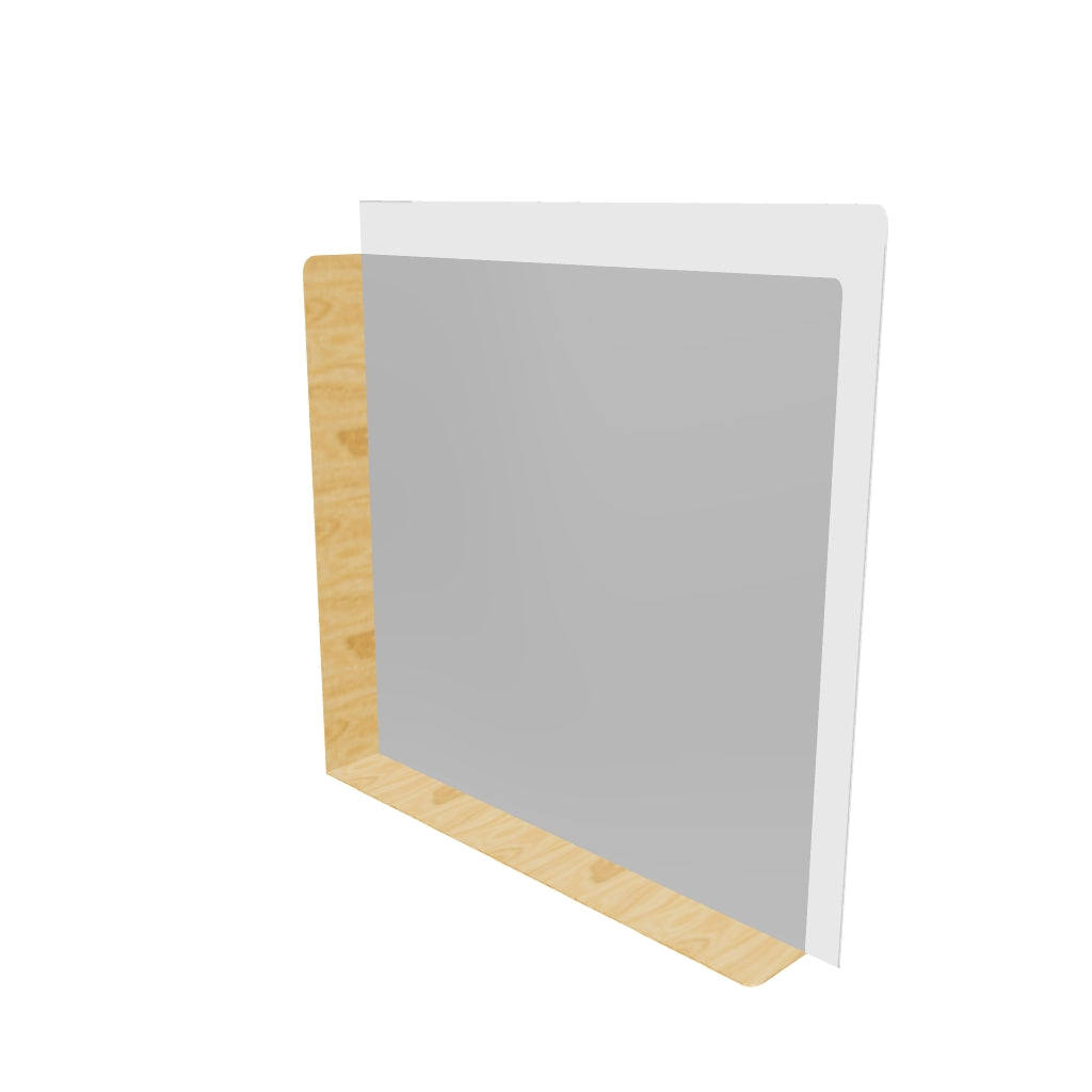 INFINITE | PLEASURE Mirror Shelf | INFINITE Solid Surfaces