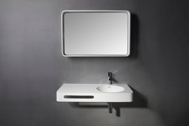 INFINITE | Cirque WM 75R | Wall Mount Washbasin | INFINITE Solid Surfaces
