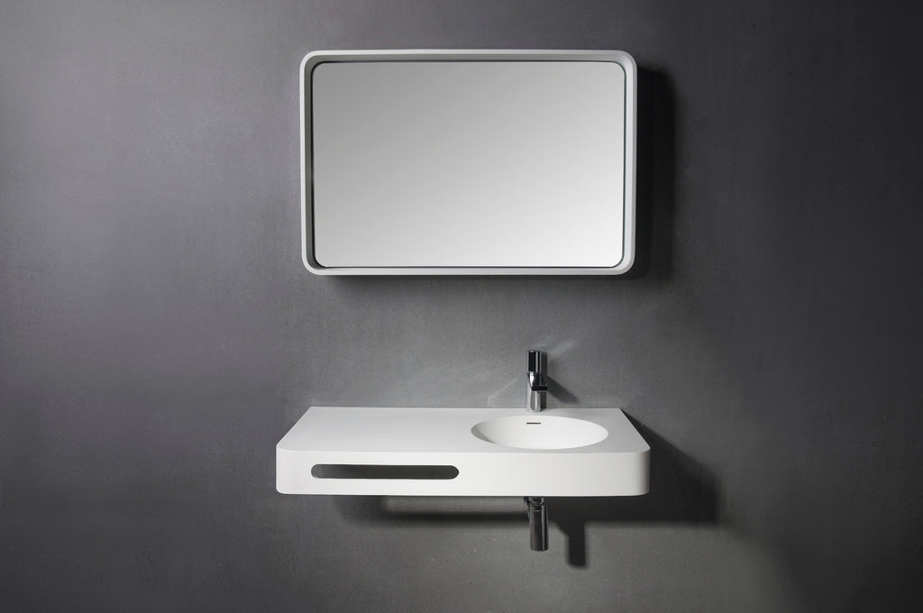 INFINITE | Cirque WM 75R | Wall Mount Washbasin | INFINITE Solid Surfaces