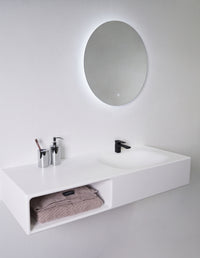 INFINITE | Spio WM 120R with Shelf | INFINITE Solid Surfaces