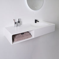 INFINITE | Spio WM 120R with Shelf | INFINITE Solid Surfaces