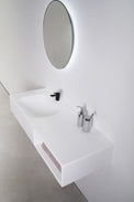 INFINITE | Spio WM 140L with Shelf | INFINITE Solid Surfaces