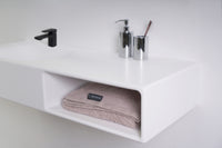 INFINITE | Spio WM 140L with Shelf | INFINITE Solid Surfaces