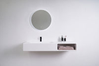 INFINITE | Spio WM 140L with Shelf | INFINITE Solid Surfaces