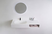 INFINITE | Spio WM 140L with Shelf | INFINITE Solid Surfaces